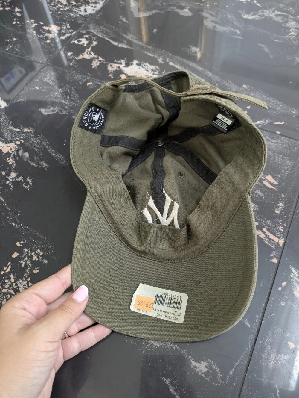 MLB New York Yankees '47 Brand Olive Clean Up Baseball Cap